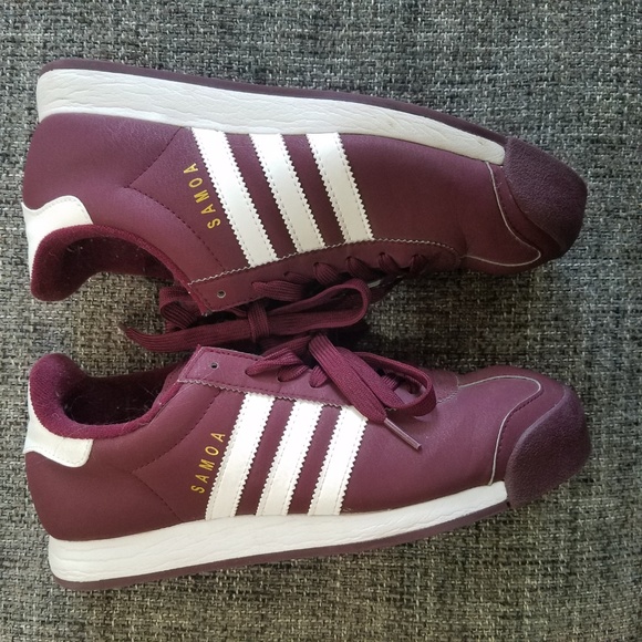 Classic maroon Adidas Samoa sneakers EUC - Picture 4 of 7